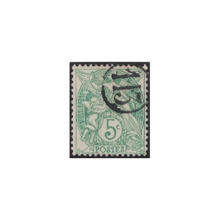 No111 - 5c TYPE BLANC - OLITERATION JOUR DE L'AN CHIFFRE 113 - COTE 20€.