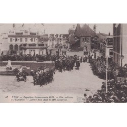 RHONE - LYON EXPOSITION - SEMEUSE 10c - VIGNETTE DE L'EXPO. INTERNATIONALE - 22-6-1914.