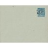 SAGE - ENVELOPPE - 15c -SURCHARGE 0F10 - ENVELOPPE NEUVE BLEU SUR AZURE - FORMAT 123x96mm.