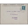 SYRIE - ALEP - PASTEUR AVEC SURCHARGE LETTRE ENTETE POUR LA FRANCE LE 8-7-1924.