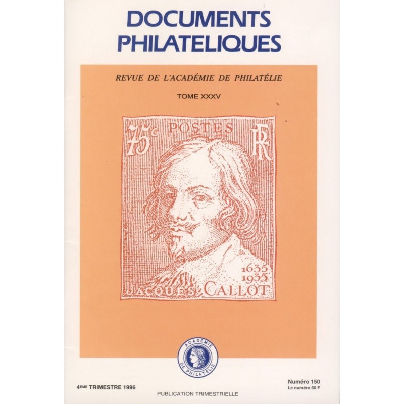 DOCUMENTS PHILATELIQUES - No150 - OCTOBRE 1994 - VOIR SOMMAIRE.