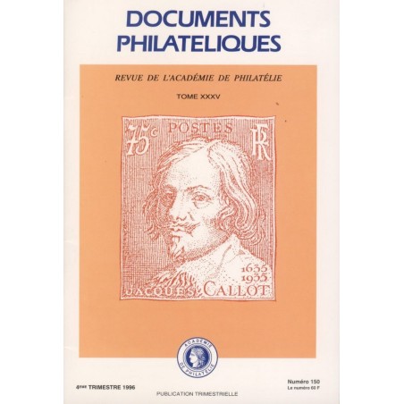 DOCUMENTS PHILATELIQUES - No150 - OCTOBRE 1994 - VOIR SOMMAIRE.