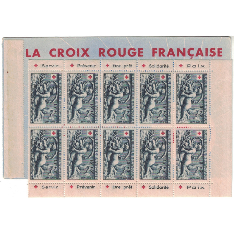 CROIX ROUGE - CARNET DE 1952 - COTE CARNET 550€.