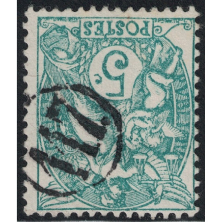 copy of No111 - 5c TYPE BLANC - OLITERATION JOUR DE L'AN CHIFFRE 113 - COTE 20€.