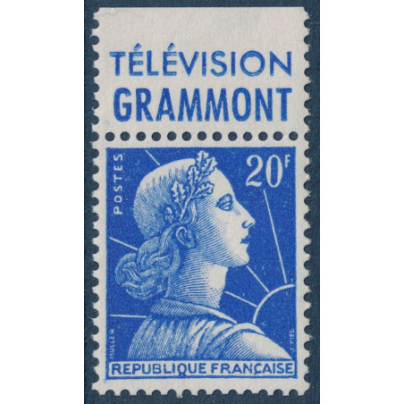 copy of No1011B - 20F MULLER AVEC BANDELETTE PUB - TELEVISION GRAMMONT.