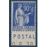 copy of No0368 - TYPE PAIX 90c BLEU - PUB PETROLE HAHN.