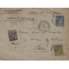 copy of PAS DE CALAIS - BETHUNE - LETTRE CHARGEE 300F AFFRANCHISSEMENT SAGE.