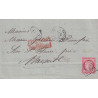 copy of TURQUIE - SMYRNE 24-10-1863 - No21 ET 22 EN PAIRE OBLITERATION GC5098.