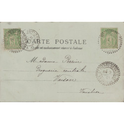 copy of HERAULT - MEZE - 28 MAI 1889 - BOITE RURALE A DE LOUPIAN SUR ENTIER POSTAL TYPE SAGE.