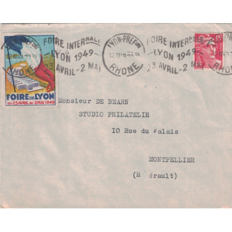 copy of MULLER - CACHET CONVOYEUR LIGNE DIGNE A ST AUBAN LE 27-1-1958.