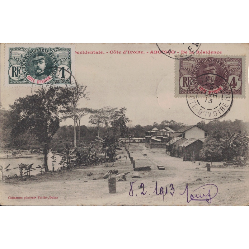 copy of COTE D'IVOIRE - ABIDJAN - SUPERBE AFFRANCHISSEMENT RECOMMANDE POUR LA FRANCE - 21-12-1946.