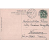 TURQUIE - CONSTANTINOPLE GALATA - TYPE BLANC LEVANT SUR CARTE POSTALE DU 13-9-1908 POUR LA FRANCE..