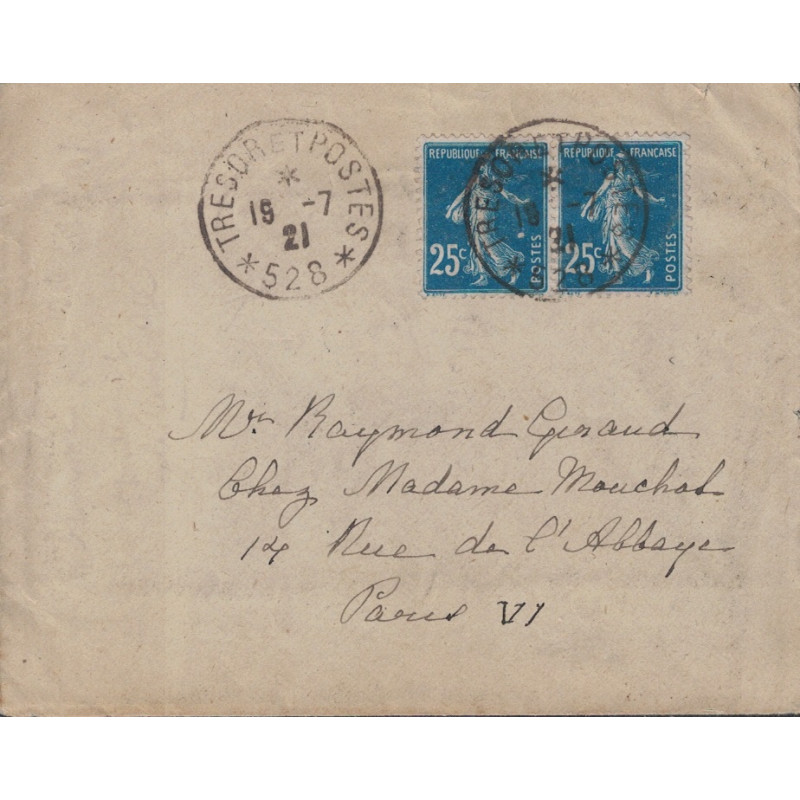 copy of TURQUIE - SMYRNE - ENTIER POSTAL MOUCHON LEVANT - POUR AVIGNON - LE 15-8-1913..