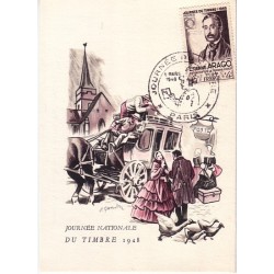 JOURNEE DU TIMBRE 1948 - PARIS.