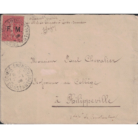 copy of ARMEE EXPEDIre D'AFRIQUE - A - VERSO - PURIFIEE A MARSEILLE FORME CURSIVE