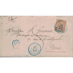 copy of MADAGASCAR - TAMATAVE - TYPE GROUPE 10c - 18-7-1905 - CARTE PHOTO.
