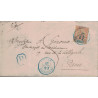 MADAGASCAR - TULEAR - TYPE GROUPE 40c - 26-6-1892 - LETTRE RECOMMANDEE POUR PARIS.