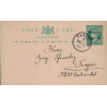 copy of CHINE - BUREAU ALLEMAND DE CANTON - LE 2-1-1915 ENTIER POSTAL AVEC SURCHARGE POUR BADEN-BADEN