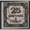 copy of TAXE No005 - 25c NOIR - OBLITERE.