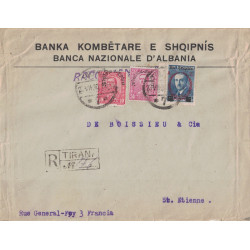 ALBANIE - TIRANA - LETTRE RECOMMANDEE POUR LA FRANCE - LE -23-3-1930.