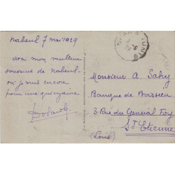 copy of SYRIE - ALEP - PASTEUR AVEC SURCHARGE LETTRE ENTETE POUR LA FRANCE LE 8-7-1924.