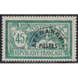 PREO No044 - MERSON 45c VERT - SANS TRACE DE CHARNIERE - COTE 105€.