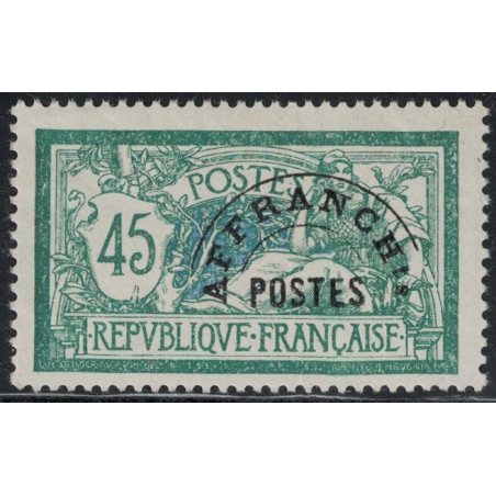 PREO No044 - MERSON 45c VERT - SANS TRACE DE CHARNIERE - COTE 105€.