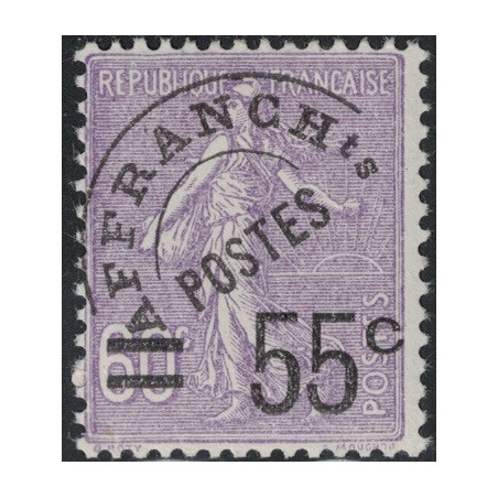 PREO No047 - SEMEUSE 55/60c - SANS TRACE DE CHARNIERE - COTE 350€.