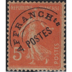 PREO No050 - SEMEUSE 5c - SANS TRACE DE CHARNIERE - COTE 130€.