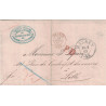 PRUSSE - ENTREE - PRUSSE LILLE EN ROUGE - LETTRE DE AACHEN POUR LILLE - LE 28-9-1865 - PD ROUGE - AVEC LONG TEXTE A ENTETE