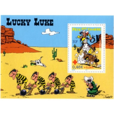 BLOC FEUILLET No0055 - LUCKY LUKE.