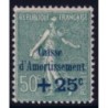 No0247 - CAISSE D'AMORTISSEMENT DE 1927 - NEUF**.