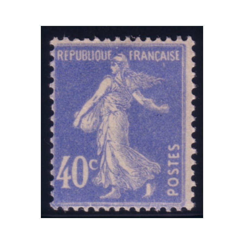 No0237 - SEMEUSE 40c BLEU - NEUF**.