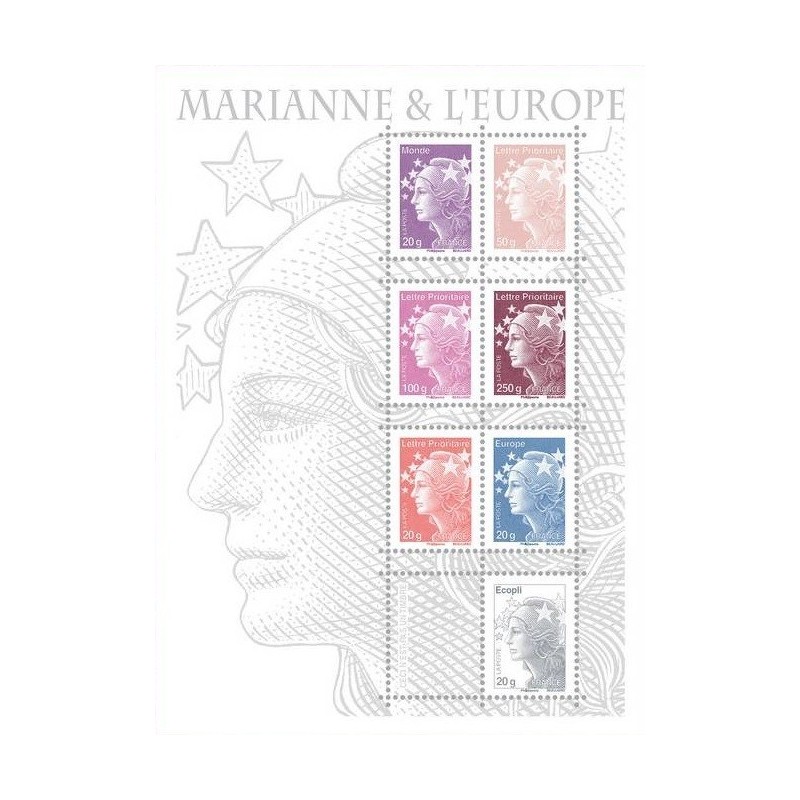 F4614 - MARIANNE ET L'EUROPE - COTE 30€.