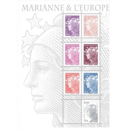 F4614 - MARIANNE ET L'EUROPE - COTE 30€.