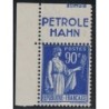 No0368 - TYPE PAIX 90c BLEU - PUB PETROLE HAHN.